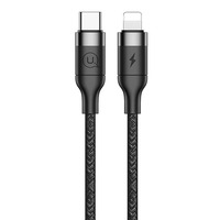 Кабель Usams US-SJ350 USB Type-C - Lightning, 1.2 м, Black (SJ350USB01)