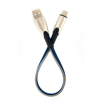 Кабель Dengos USB-USB Type-C 0.25м Blue (PLS-TC-SHRT-PLSK-BLUE)