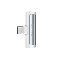 Адаптер Remax RL-LA03a Smooth 2in1 USB Type-C-3.5mm/USB Type-C White (6954851298809)