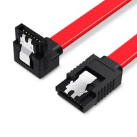 Кабель SATA 3.0 7pin, F/F, 0.5 м, L-конектор, Red Vention