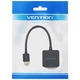 Перехідник HDMI M -> VGA F, 1080P 60Hz, 3,5мм Audio, Micro USB (F) powered, кабель 0,15м Vention