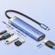 Док-станція USB3.1 Type-C --> HDMI/USB 3.0x3/PD 100W Blue Aluminum  Alloy Hub 5-in-1 Vention