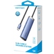 Док-станція USB3.1 Type-C --> HDMI/USB 3.0x3/PD 100W Blue Aluminum  Alloy Hub 5-in-1 Vention