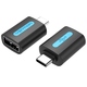 Перехідник USB 2.0 Type-C --> USB AF (OTG) Black PVC Vention