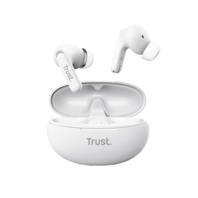 Навушники TWS Trust Yavi Earbuds BT 5.3, ENC, SBC, Mic, Білий