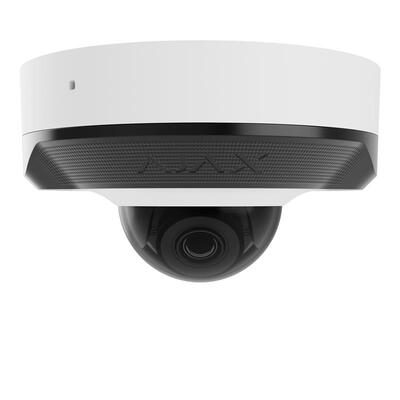 IP-Камера дротова Ajax DomeCam Mini, 5мп, 2.8мм, Poe, True WDR, IP 65, ІЧ 30м, аудіо, кут огляду 100° до 110°, міні купольна, біла