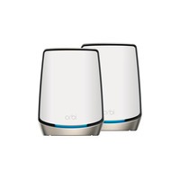 WiFi-система NETGEAR Orbi RBK862S AX6000, WiFi 6, MESH, 4xGE LAN, 1x10GE WAN, біл. кол. (2шт.), включено 1 рік NETGEAR Armor