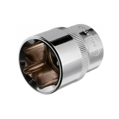 Головка шестигранна 1/2", 23*38 мм, Cr-V INTERTOOL ET-0023