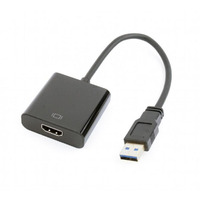 Адаптер Cablexpert (A-USB3-HDMI-02) USB3.0-HDMI, 0.15 м, чорний