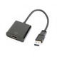 Адаптер Cablexpert (A-USB3-HDMI-02) USB3.0-HDMI, 0.15 м, черный