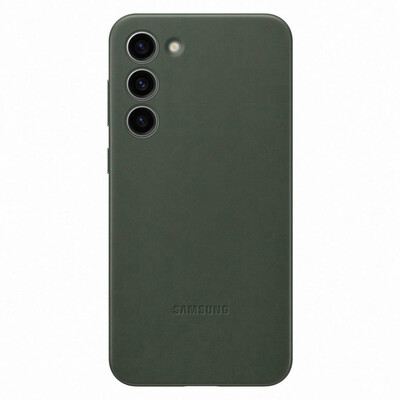 Чохол Leather Original Case Samsung S23 Plus Dark Green