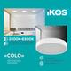 Світильник стельовий з пультом ДК Ikos Colo 52W 2800-6500К IP20 0003-BLG