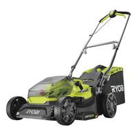 Ryobi Газонокосилка ONE+ RY18LM37A-140 18В 1х4.0А/ч, 37см EasyEdge, 25-70 см, 45л, мульчирование