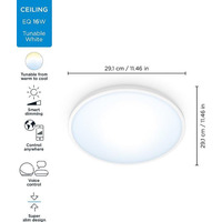 WiZ Умный потолочный светильник SuperSlim Ceiling 16W 2700-6500K Wi-Fi белый