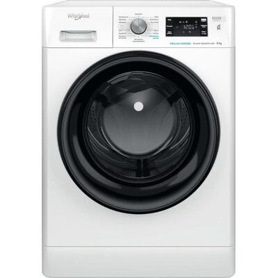 Стиральная машина Whirlpool фронтальная, 8кг, 1200, A+++, 60см, дисплей, пара, инвертор, люк черный, белый