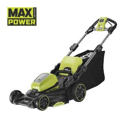 Газонокосарка акумуляторна Ryobi RY36LM40A-0, MAX POWER 36В, 40см, 25-75мм, EasyEdge, мульчування, до 700м.кв, 18.6кг (без АКБ та ЗП)