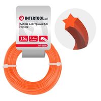 Леска для триммера "звезда", 1.6 мм x 15 м INTERTOOL DT-2306