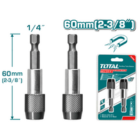 Акс.інстр TOTAL TAC462601 Магнітний тримач для біт, L = 60мм, 2шт.