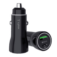 авто зарядка T-PHOX Rapid T-C08 Car Charger PD20W + QC3.0 18W (Чорний)