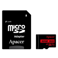 Карта памяти MicroSDHC  32GB UHS-I Class 10 Apacer + SD adapter (AP32GMCSH10UB-R)