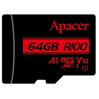 Карта пам`ятi MicroSDHC 64GB UHS-I Class 10 Apacer (AP64GMCSX10UB-RA)