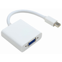 Перехідник mini DisplayPort M --> VGA F білий