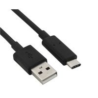 КабельUSB AM-Type-C M, 1.0м, чорний