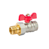 Кран з американкою (накидною гайкою) 1/2" Valve J.G.(AB) BRAS 59