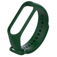 Ремінець для фітнес браслету Mi Band 5/6/7 Silicone, Dark Green