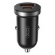 Автомобильное зарядное устройство XO CC56 30W Mini Car Charger Type-C PD + USB-A Black