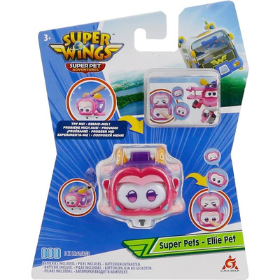 Игровая фигурка Super Wings Super Pet Элли любимец (Ellie pet), свет