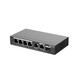 Коммутатор Ruijie Reyee RG-ES206GS-P (4xGE PoE+, 1хGE, 1xGE/SFP Uplink, CCTV, Cloud Managed, L2, max PoE 54W, настольный, бесшумный, металл)