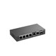 Коммутатор Ruijie Reyee RG-ES206GS-P (4xGE PoE+, 1хGE, 1xGE/SFP Uplink, CCTV, Cloud Managed, L2, max PoE 54W, настольный, бесшумный, металл)