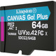 Карта памяти MicroSDXC  64GB UHS-I/U3 Class 10 Kingston Canvas Go! Plus R170/W70MB/s (SDCG3/64GBSP)