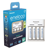 Зарядний пристрій Basic Charger USB+  Акумулятор Eneloop NI-MH  AA 2000 мАг, 4 шт.