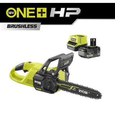 Пила ланцюгова акумуляторна Ryobi ONE+ HP RY18CSX30A-150 18B 1х5А·год ЗП шина 30см безщіткова 13.2м/с 3.2кг