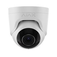 IP-Камера проводная Ajax TurretCam, 8мп, 2.8мм, Poe, True WDR, IP 65, ИК 35м, аудио, угол обзора 100° до 110°, купольная, белая