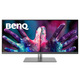 TFT 34" BenQ PD3420Q, IPS, WQHD, 2 x HDMI, DP, USB-C, USB-hub, HAS, колонки, темно-сірий