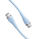 Кабель USB 2.0 Type-C M-M, 2.0 м 100W (20V/5A) Light Blue Silicone Vention