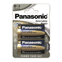 Батарейка Panasonic EVERYDAY POWER лужна D(LR20) блістер, 2 шт.