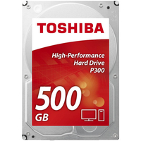 Накопичувач HDD  500Gb, 7200, Toshiba P300 Series, 64M, SATA III (HDWD105UZSVA)