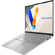 Ноутбук ASUS Vivobook S 16 M5606UA-MX027 16" 3.2K OLED, AMD R7-8845HS, 32GB, F1TB, UMA, NoOS, Серебристый