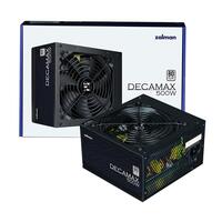 Блок живлення Zalman Decamax  (500W) 85%, 80 Plus, 120мм, 1xMB 24pin(20+4), 1xCPU 8pin(4+4), 3xMolex, 4xSATA, 2xPCIe 8pin(6+2)