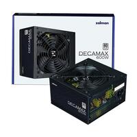 Блок живлення Zalman Decamax  (600W) 85%, 80 Plus, 120мм, 1xMB 24pin(20+4), 1xCPU 8pin(4+4), 3xMolex, 6xSATA, 2xPCIe 8pin(6+2)