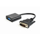 Адаптер Cablexpert DVI - VGA (M/F), 0.2 м, Black (AB-DVID-VGAF-01)