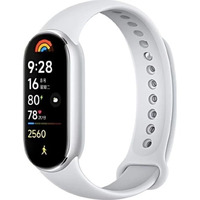 Фитнес-браслет Xiaomi Mi Smart Band 9 Glacier Silver (BHR8340GL); 1.62" (490x192) AMOLED сенсорный / Bluetooth 5.4 / 5 ATM / 233 мАч / 46.53 x 21.63 x 10.95 мм, 27.4 г / серебристый