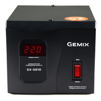 Стабілізатор напруги Gemix GX-501D, 500ВА/350Вт, цифрові індикатори, пластиковий корпус