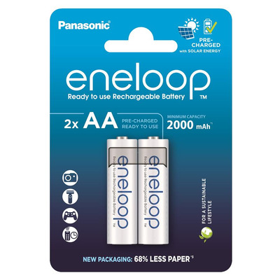 Акумулятор Panasonic Eneloop NI-MH  AA 2000 мАг, 2 шт.