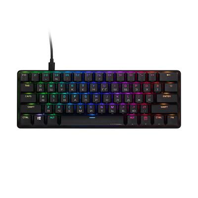 Клавіатура HyperX Alloy Origins 60 Red RGB UA Black (4P5N4AA)