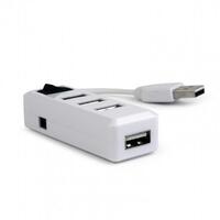 Концентратор USB2.0 Gembird UHB-U2P4-21 White 4хUSB2.0